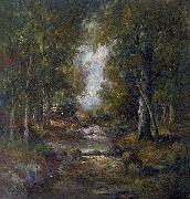 unknow artist River in a forest France oil painting artist